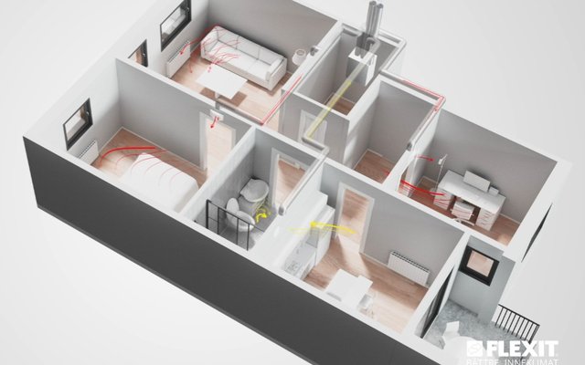 Balansert ventilasjon med varmegjenvinning (FTX) | Flexit