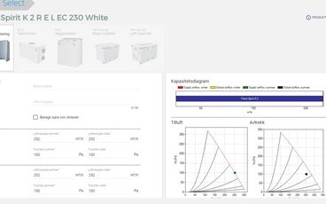 Beregningsprogram ventilasjon – Flexit Select