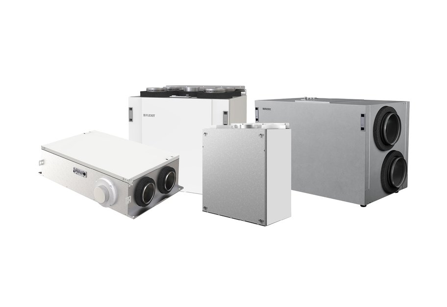 Different models in the Nordic series air handling units